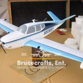 Model of Beechcraft Bonanza 1960 M35 with detailed craftsmanship.